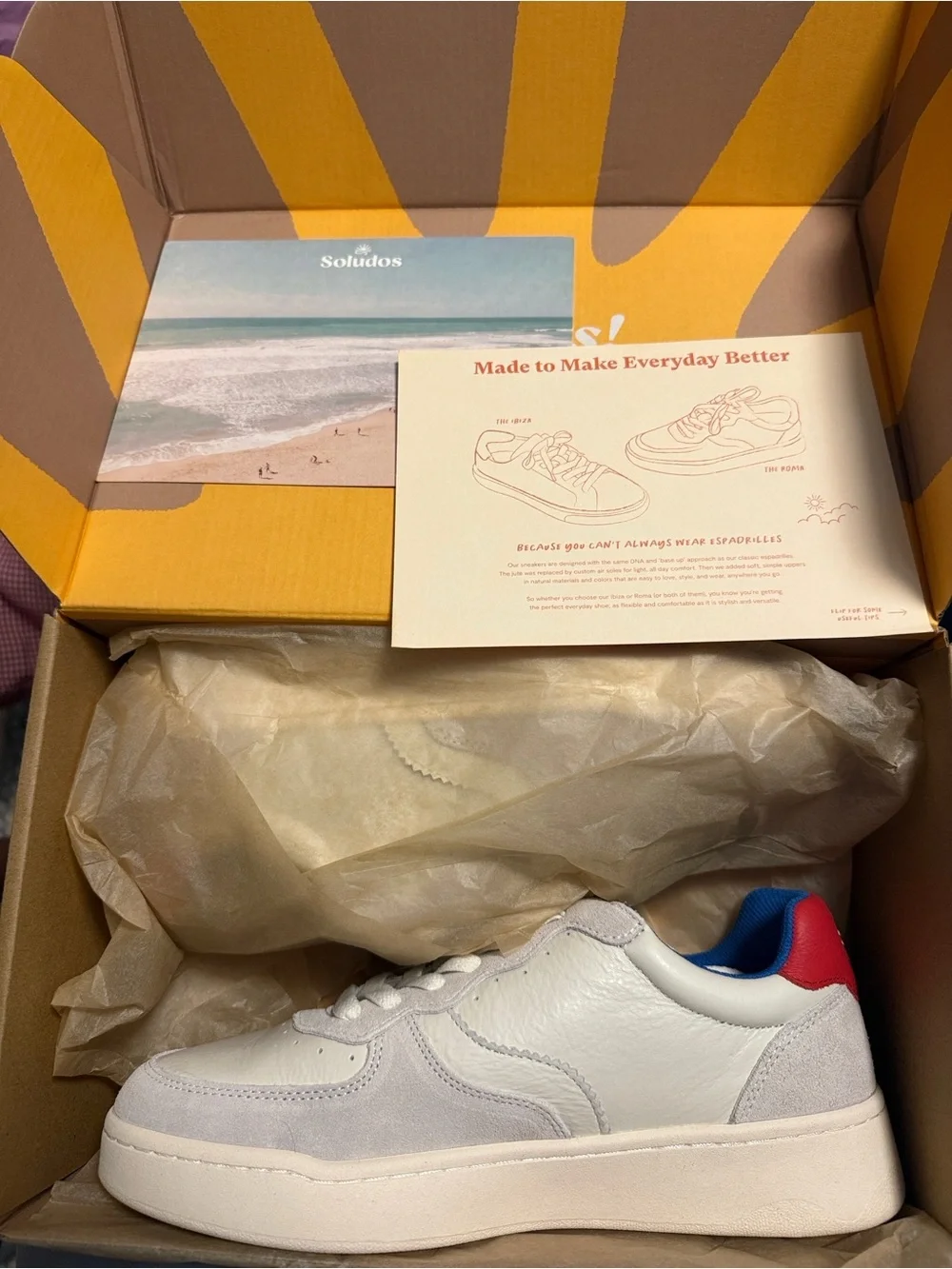 NWT Soludos The Roma Sneaker - size 9